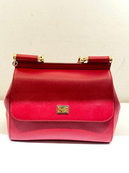 Dolce & Gabbana Red Medium Sicily Bag