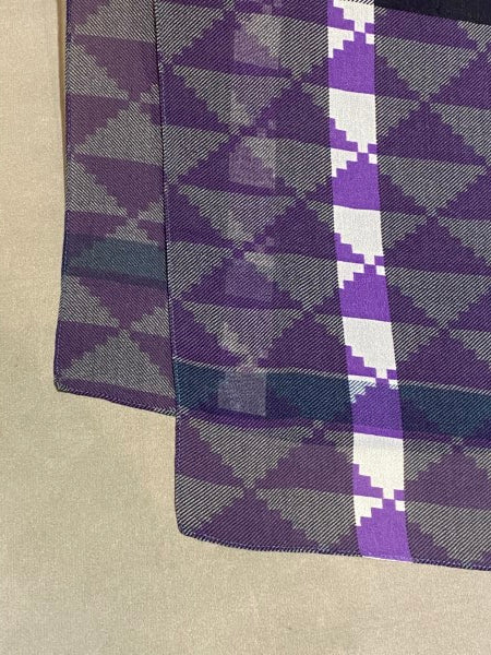 Burberry Bicolor Rectangular Silk Scarf