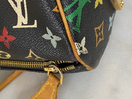 Louis Vuitton Black Multicolor Monogram Speedy 30 Bag