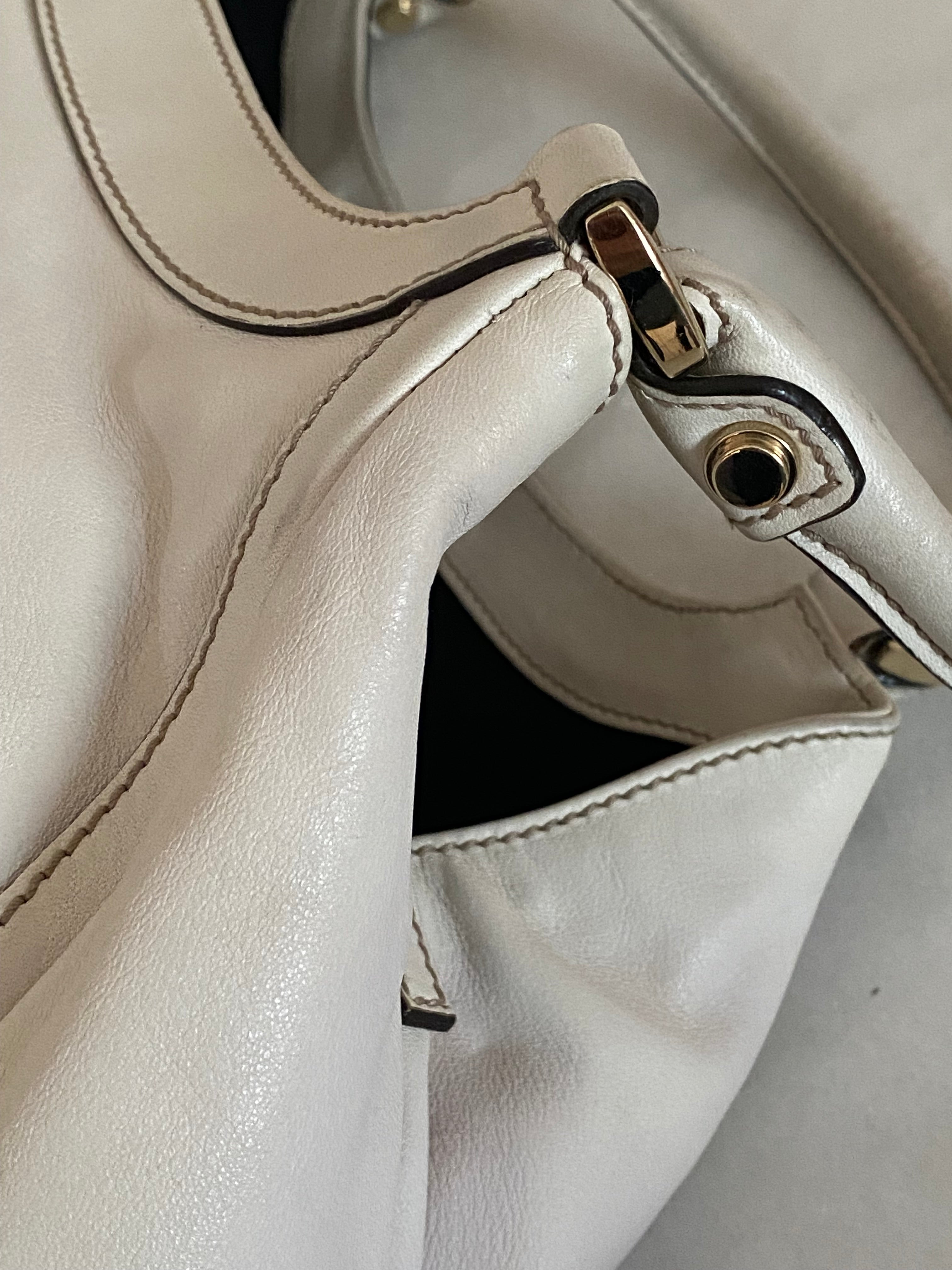 Gucci Off White D Ring Shoulder Bag