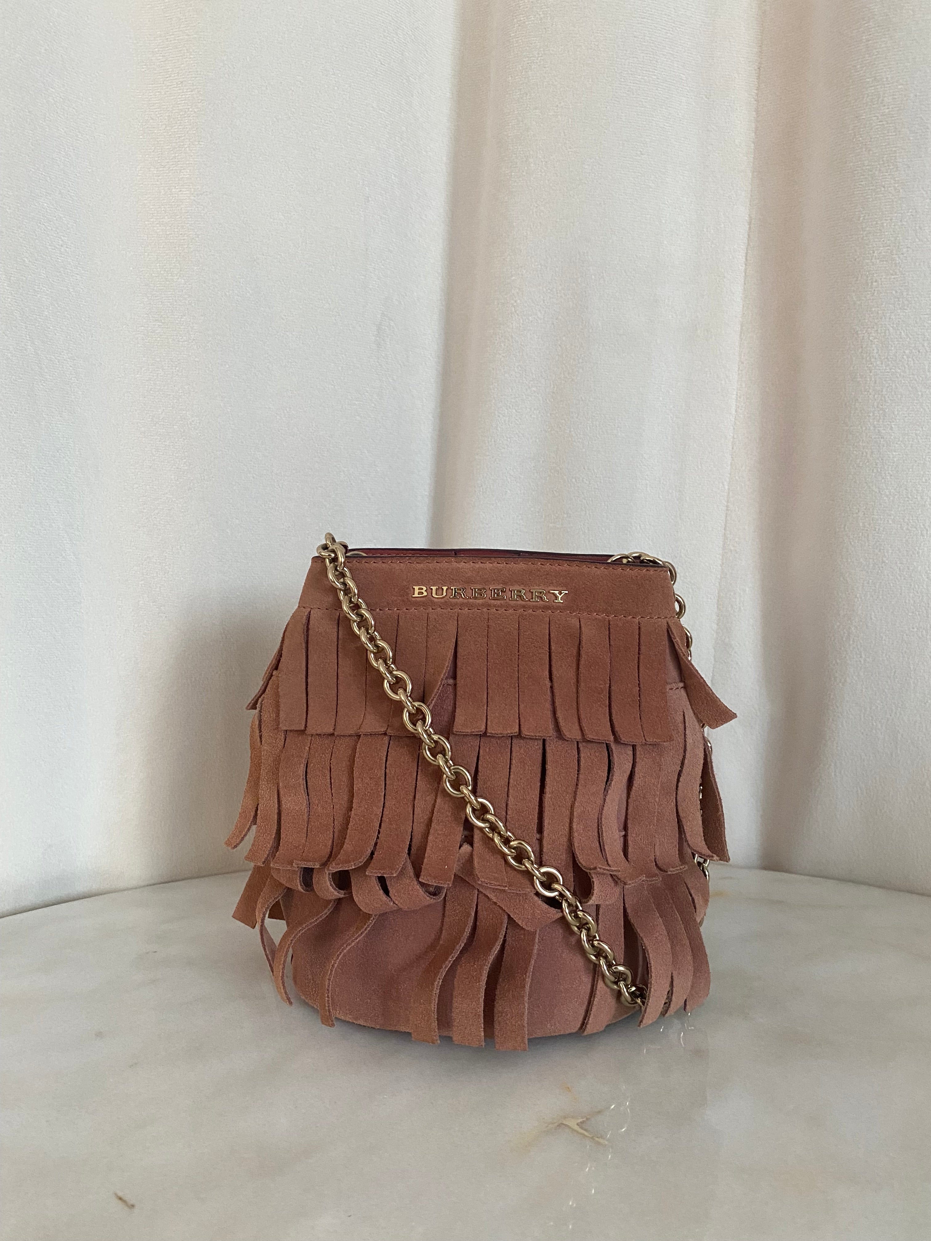 Burberry Pink Mini Bucket Crossbody Bag