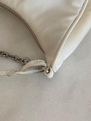 Prada Off White Nylon Re-Edition 2005 Bag