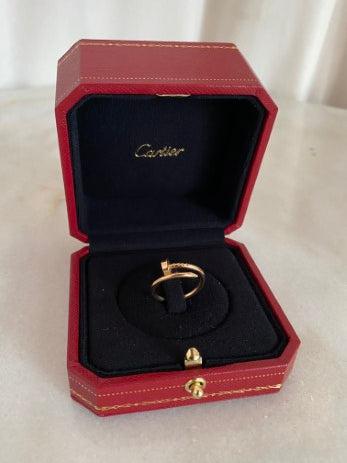 Cartier 18K Yellow Gold Small Model Juste Un Clou Ring 49