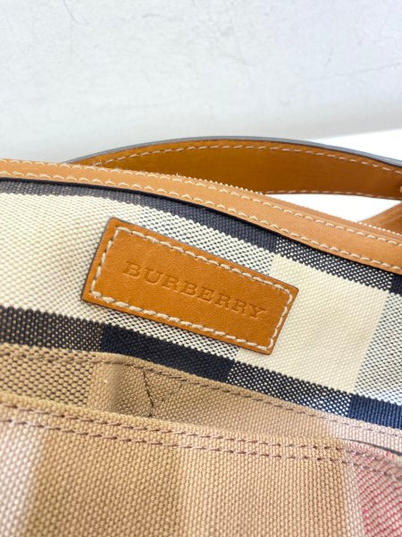 Burberry Camel House Check Bucket Bag