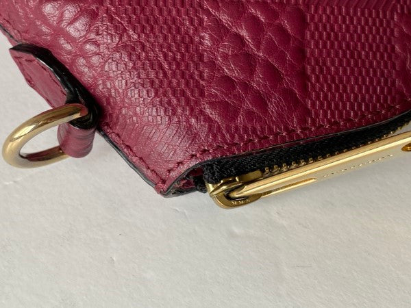 Burberry Pink Embossed Check Crossbody bag