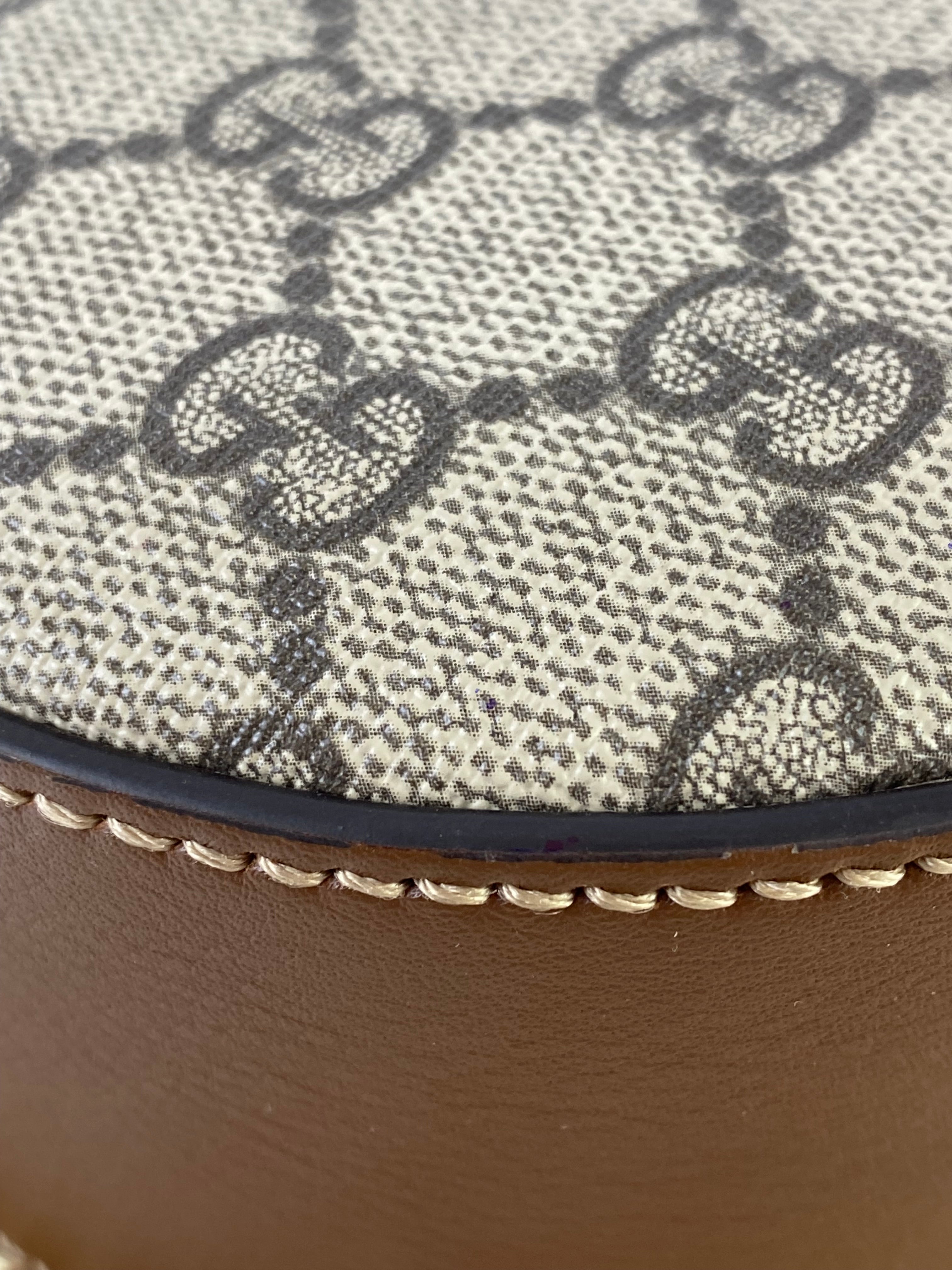 Gucci Brown GG Camera Crossbody Bag