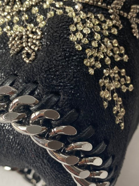 Stella Mccartney Black Floral Falabella Bag