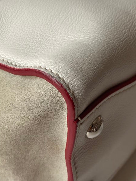 Prada White Twin Pocket Tote Bag