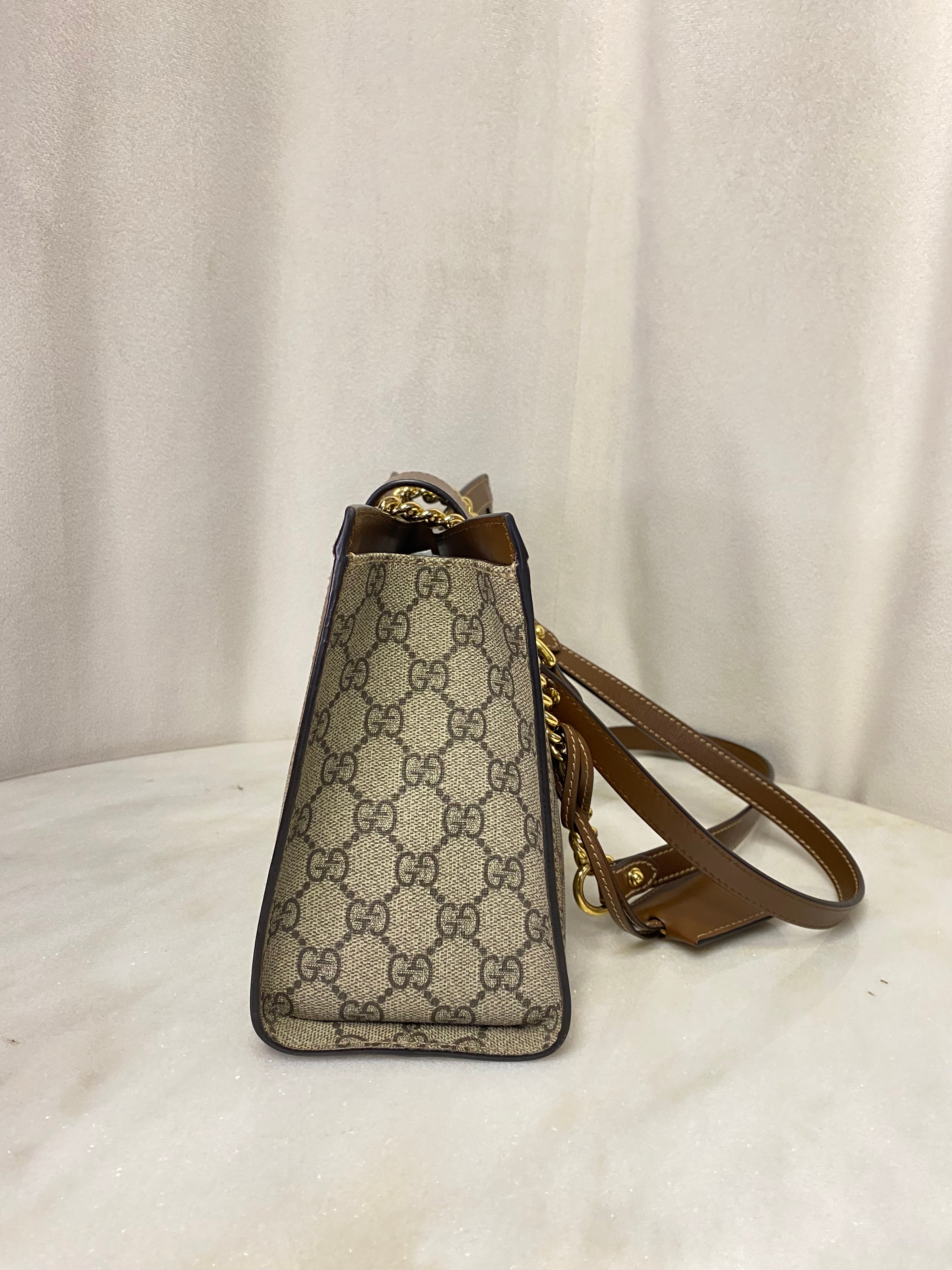 Gucci Bicolor Supreme GG Padlock Small Shoulder Bag