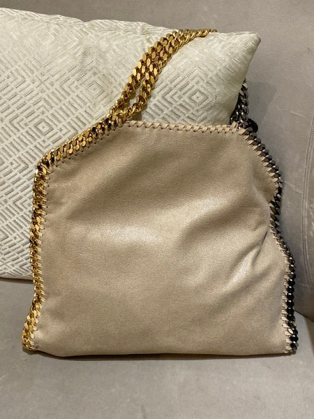 Stella Mccartney Beige Falabella large Tote Chain Bag