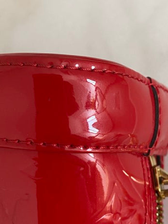 Louis Vuitton Red Monogram Vernis Alma BB Bag