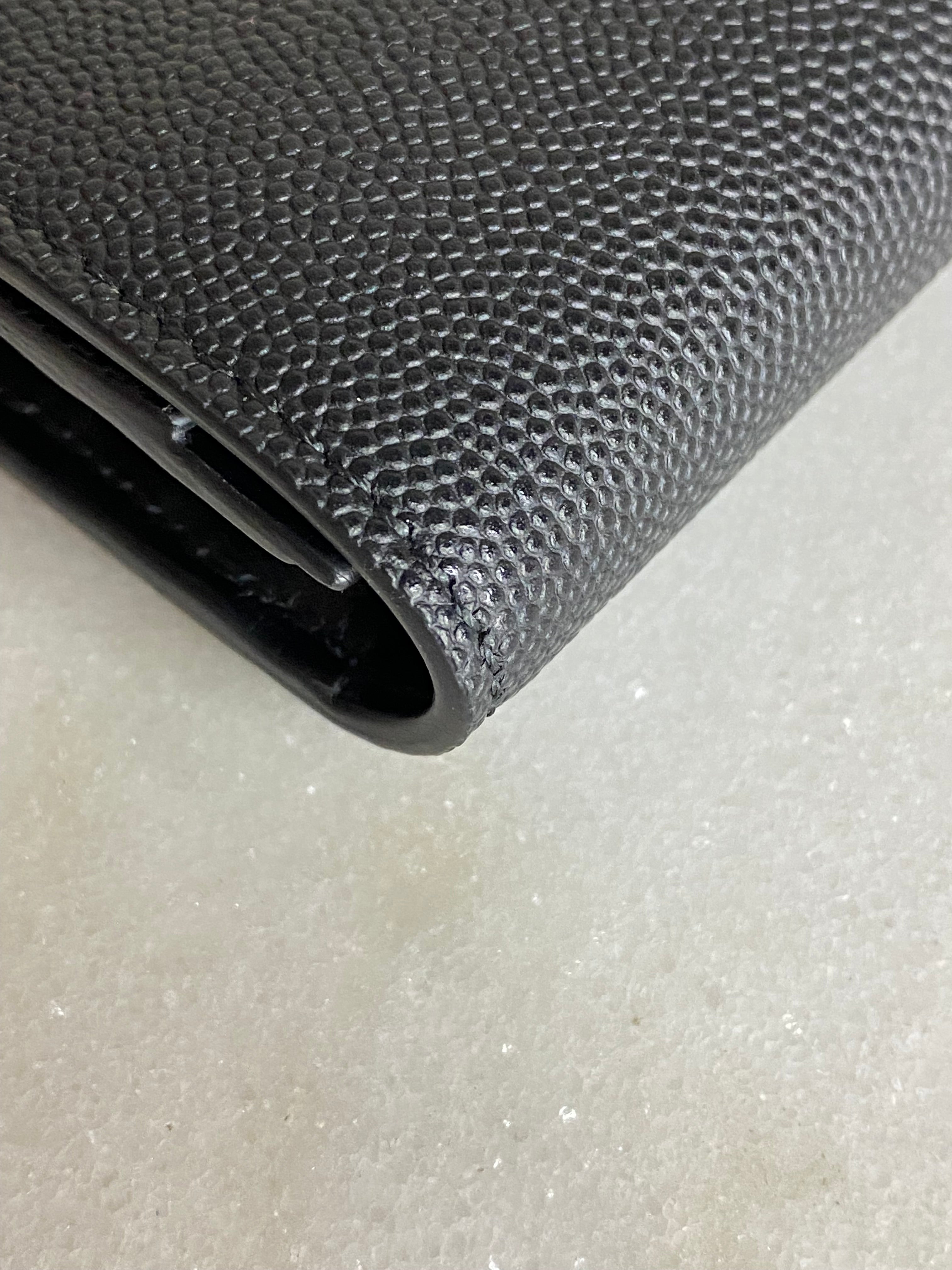 Burberry Black TB Long Wallet