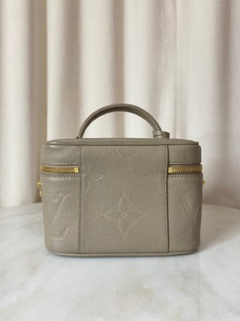 Louis Vuitton Beige Monogram Empreinte Giant Vanity PM Bag