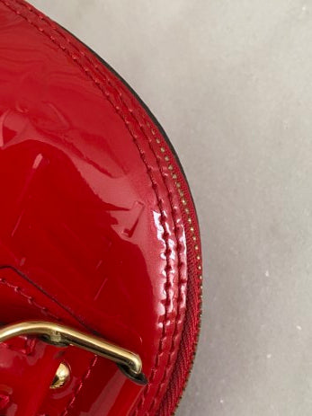 Louis Vuitton Red Monogram Vernis Alma BB Bag