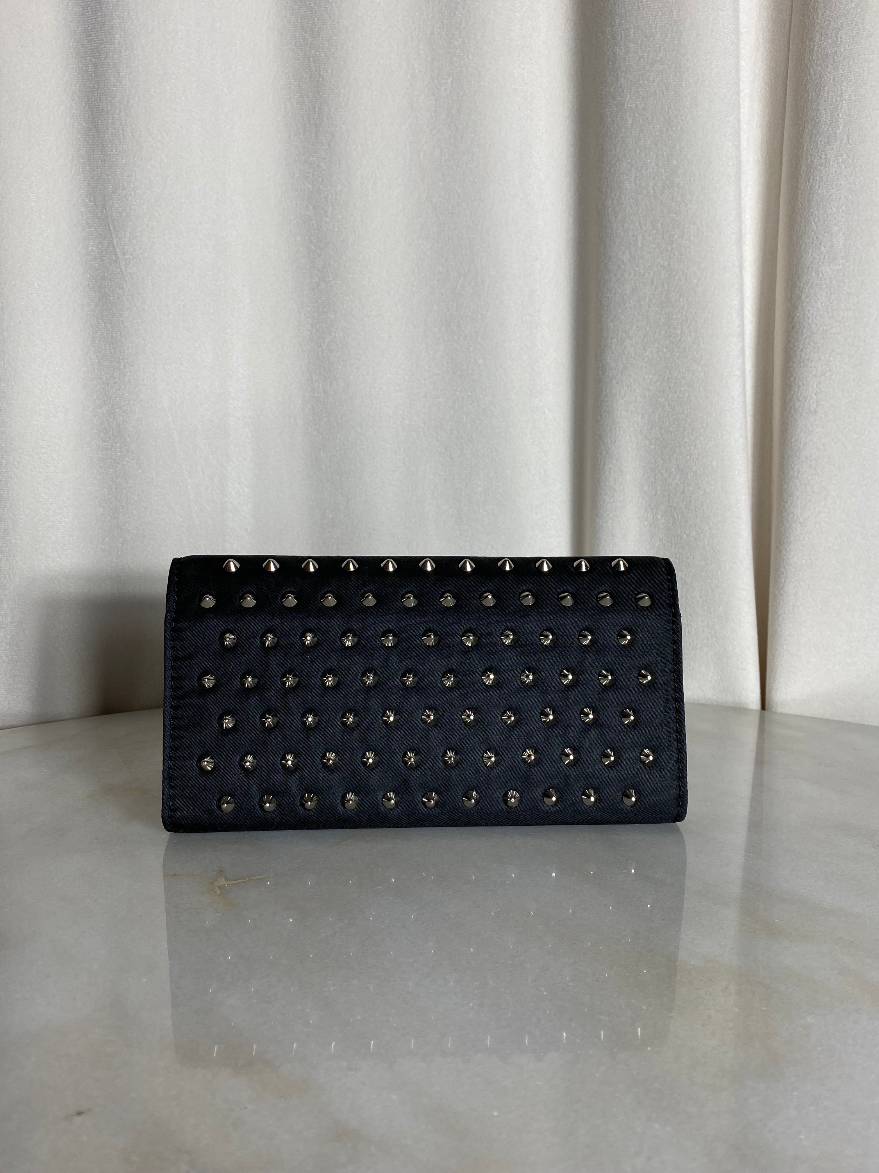 Givenchy Black Studded Long Wallet