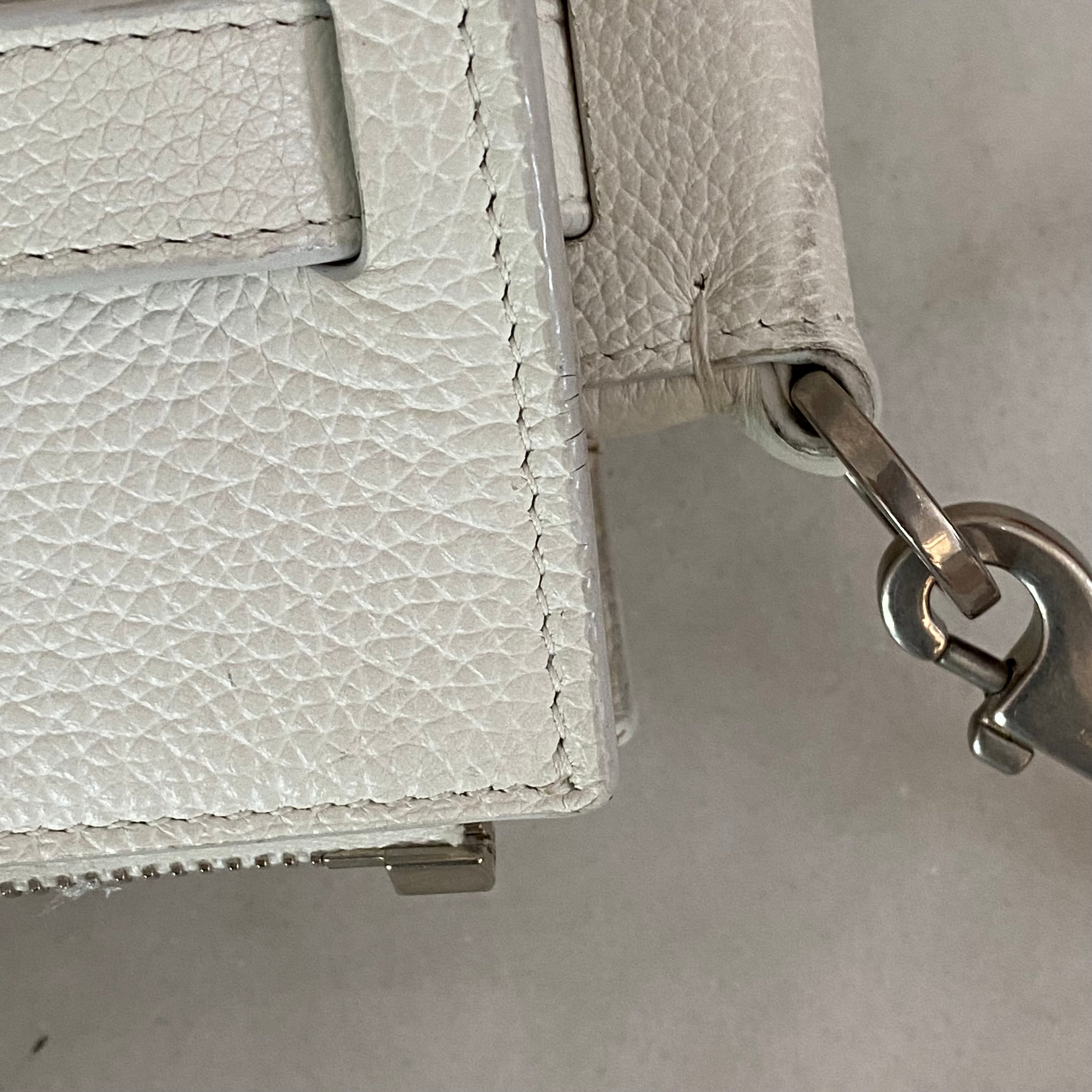 YSL White Sac De Jour Small Bag