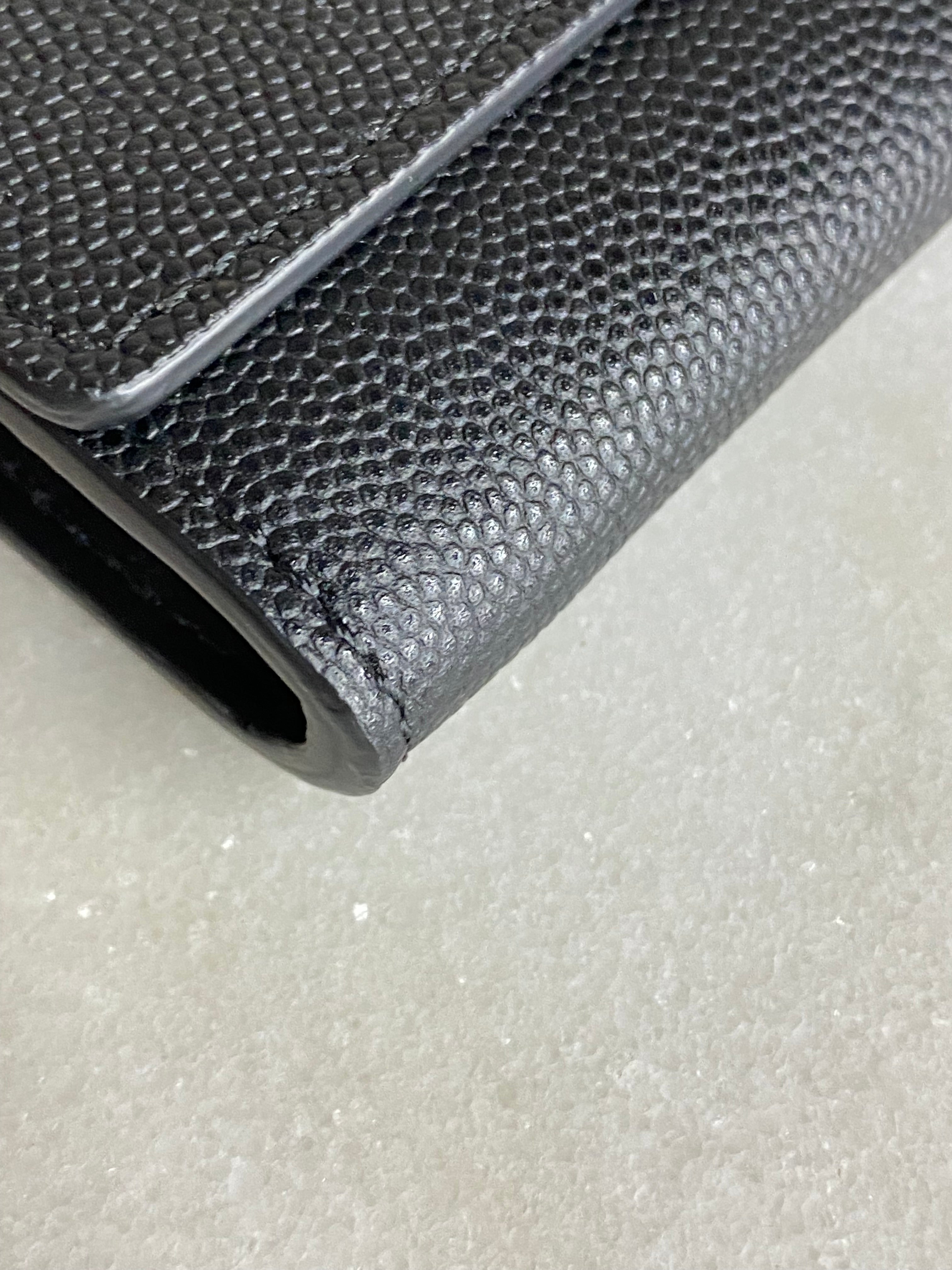 Burberry Black TB Long Wallet