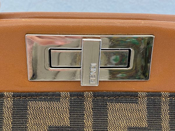 Fendi Tobacco FF Peekaboo Medium Bag