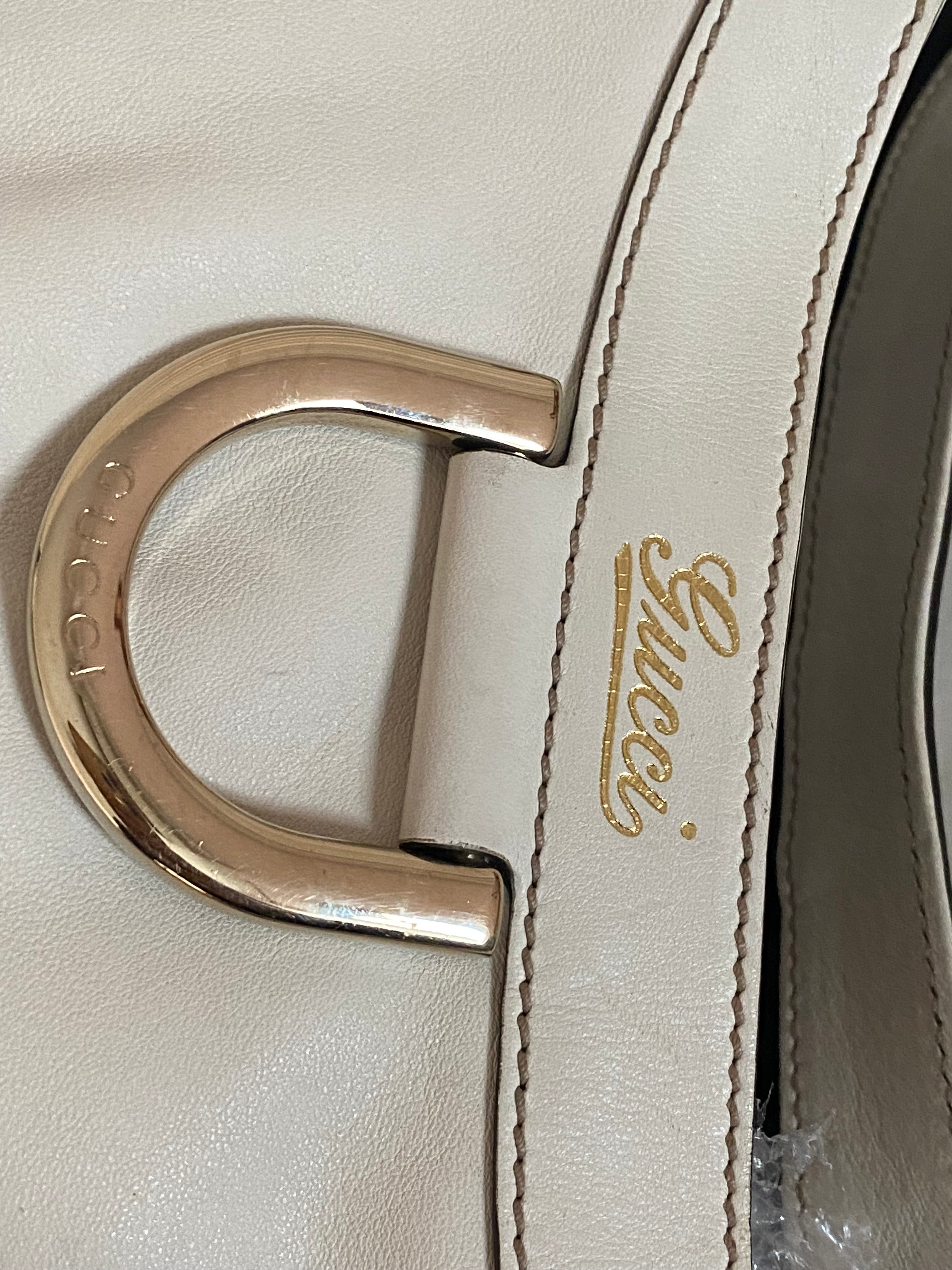 Gucci Off White D Ring Shoulder Bag