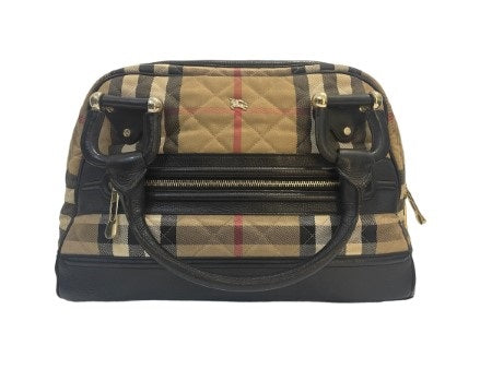 Burberry Bicolor House Check Tote Bag