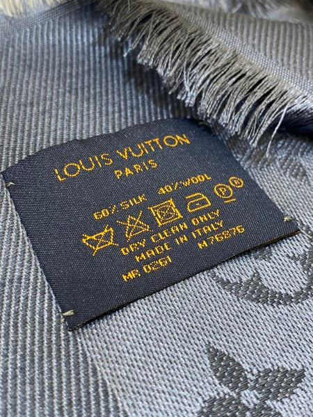 Louis Vuitton Baby Blue Monogram Scarf