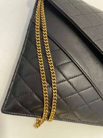 YSL Black Gaby Envelope Pouch