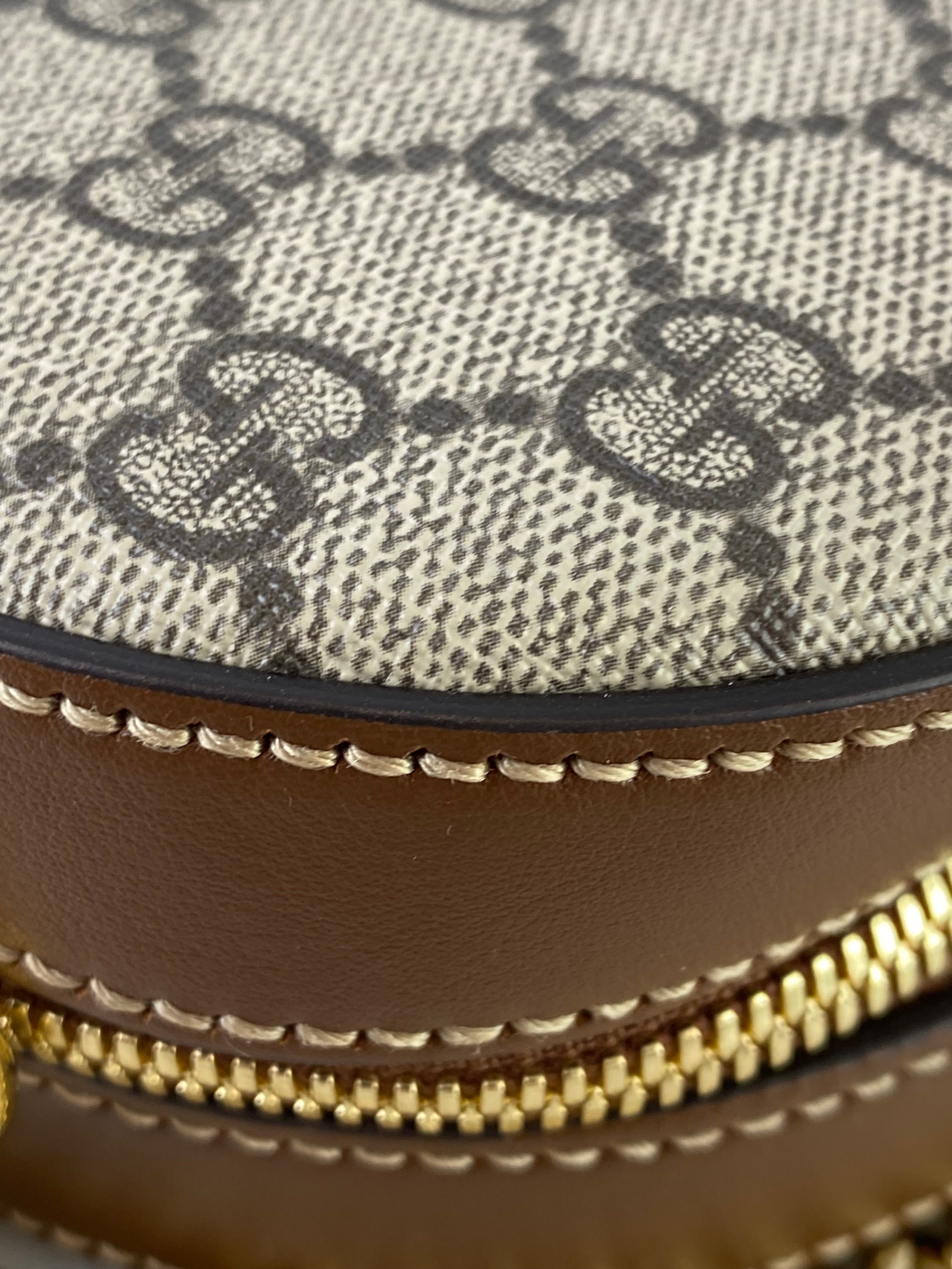 Gucci Brown GG Camera Crossbody Bag