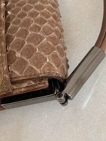 Gucci Brown Python Hobo Bag