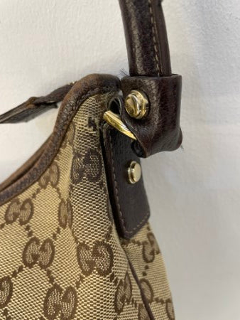 Gucci Brown GG Abbey Medium Hobo Bag