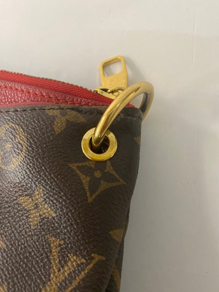 Louis Vuitton Monogram Red Pallas BB Tote Bag