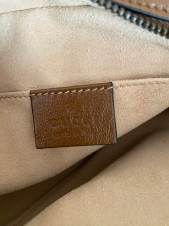 Gucci Camel Camera Marmont Bag