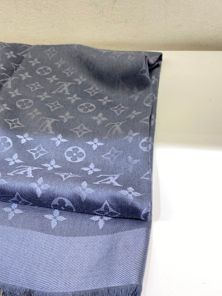 Louis Vuitton Baby Blue Monogram Scarf