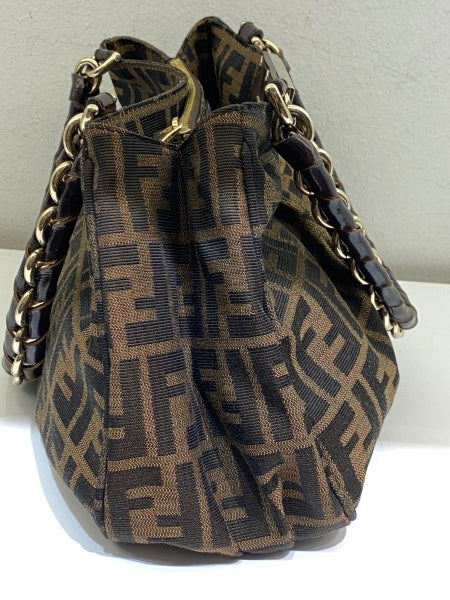 Fendi Brown FF Shoulder Bag