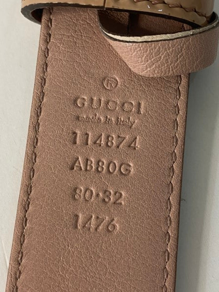 Gucci Beige Interlocking G Belt 32