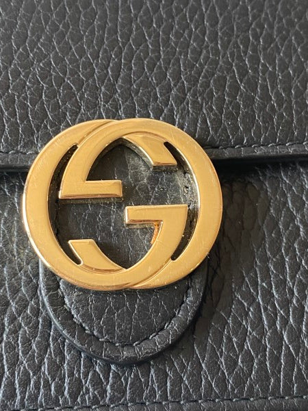 Gucci Black Interlocking WOC