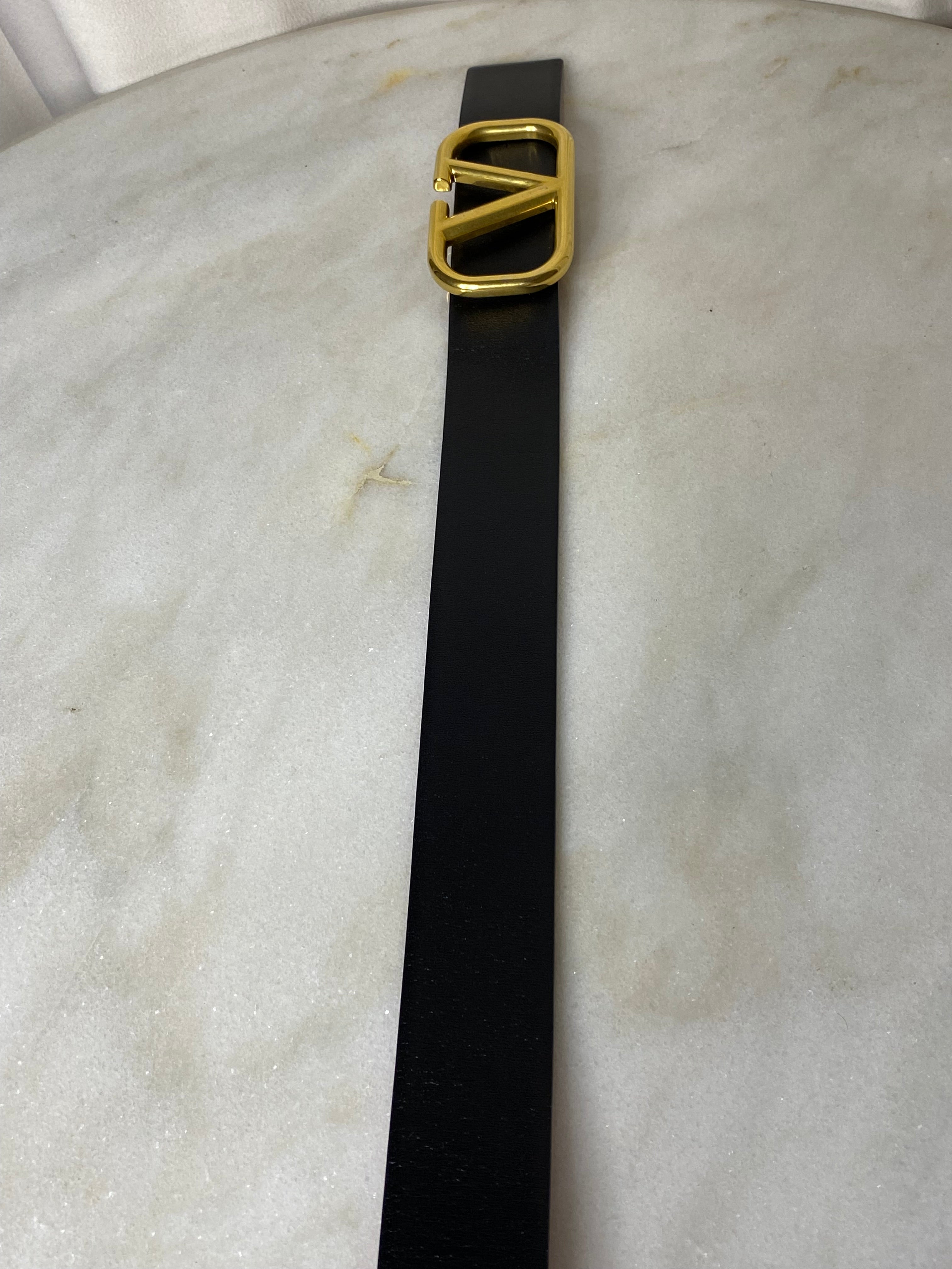 Valentino Bicolor Vlogo Reversible 40mm Belt 32