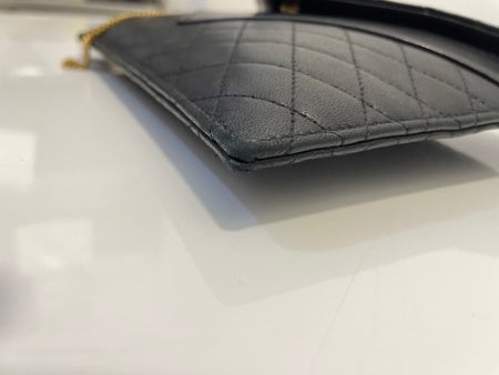 YSL Black Gaby Envelope Pouch