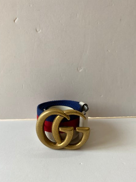 Gucci Tricolor Web GG Belt 36