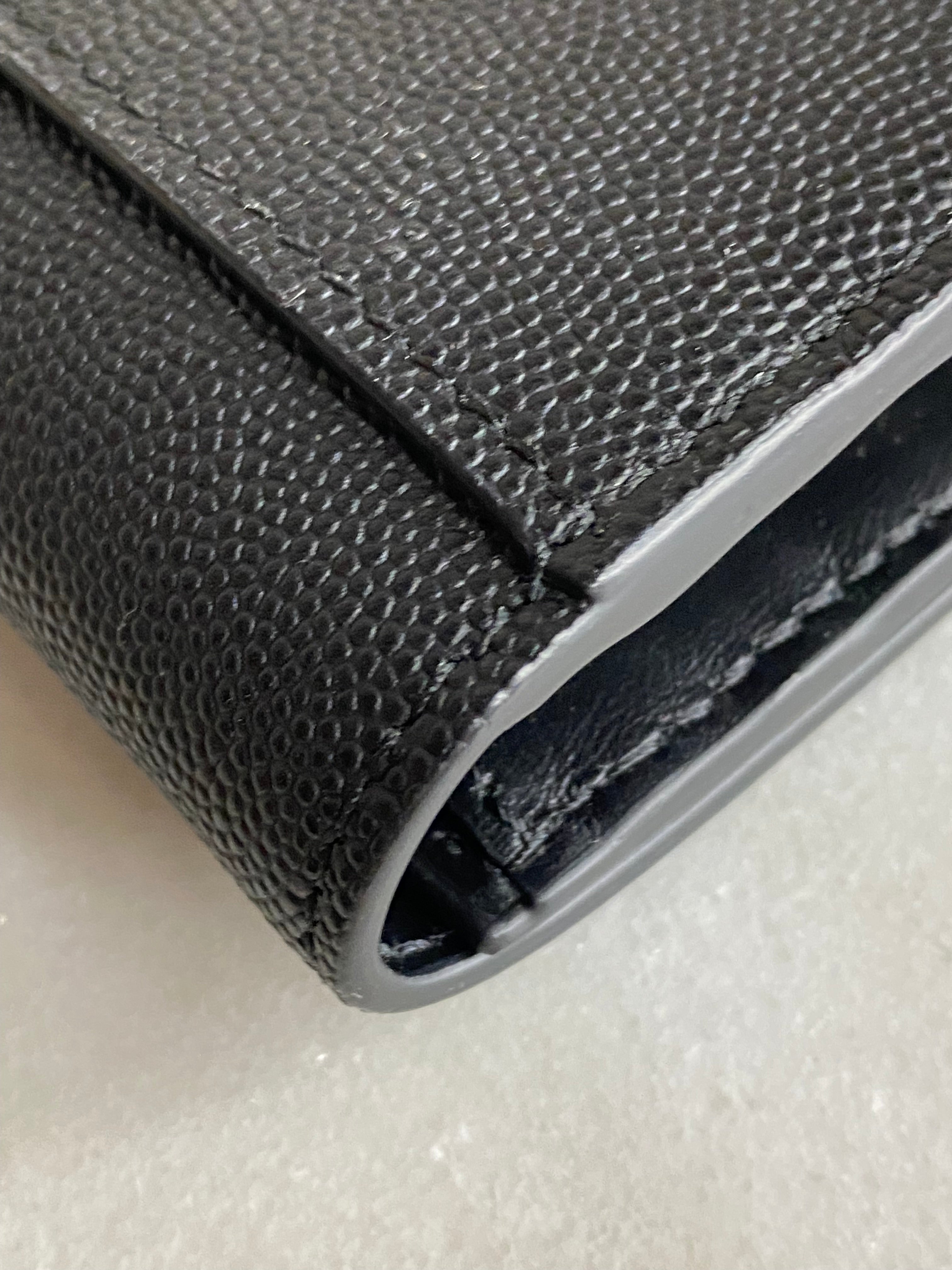 Burberry Black TB Long Wallet