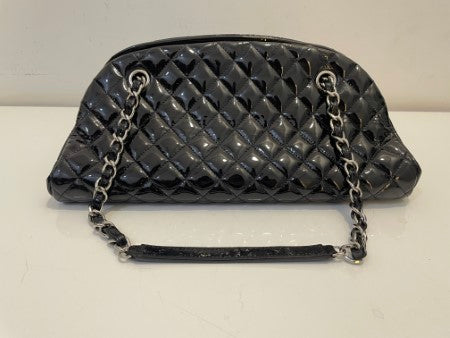 Chanel Black Just Mademoiselle Bowling Bag