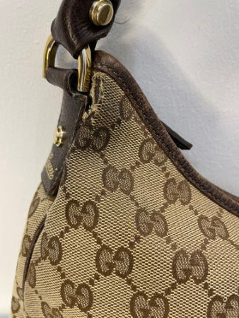 Gucci Brown GG Abbey Medium Hobo Bag