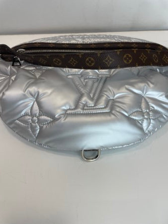 Louis Vuitton Monogram Silver Maxi Bumbag