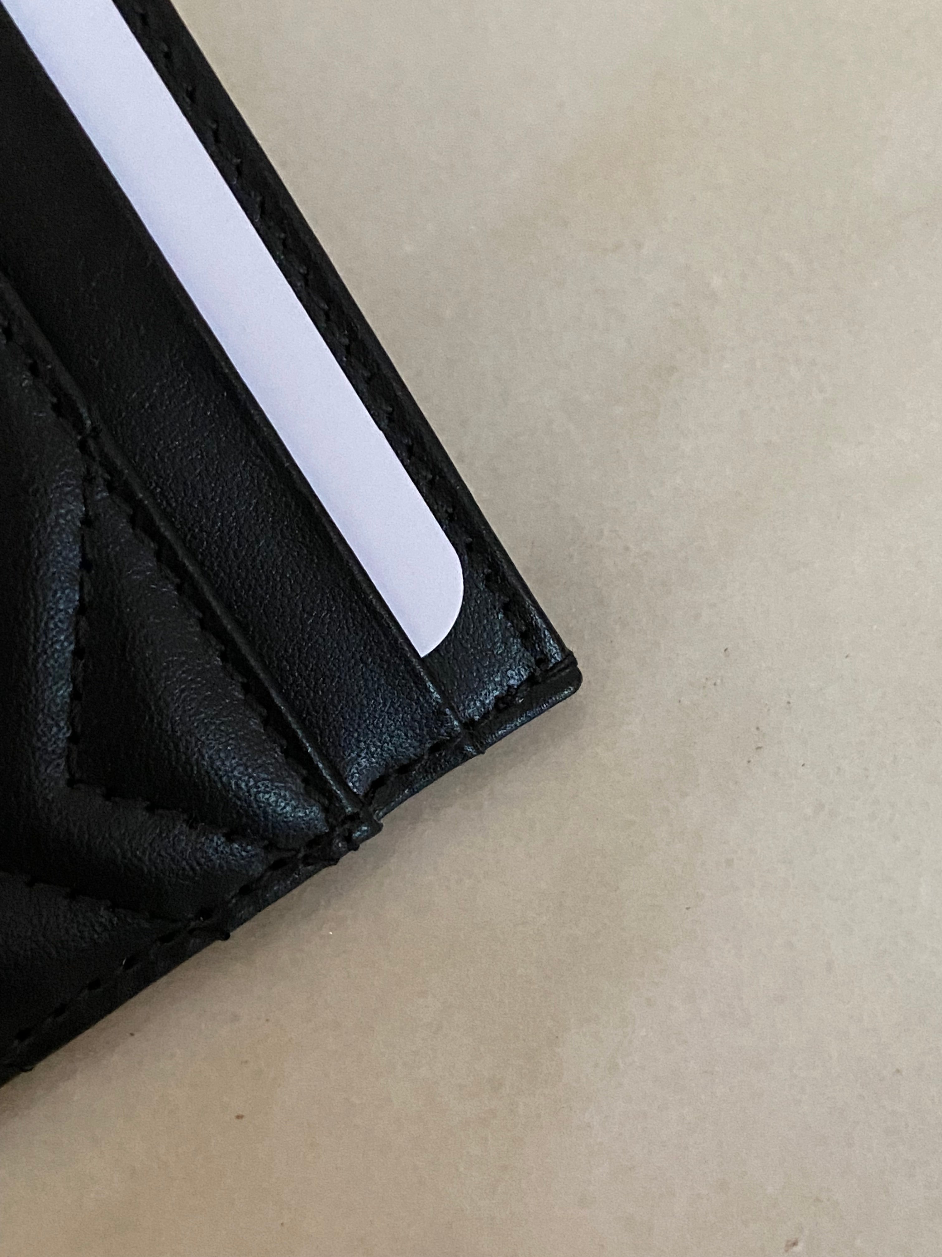 Gucci Black GG Card Holder