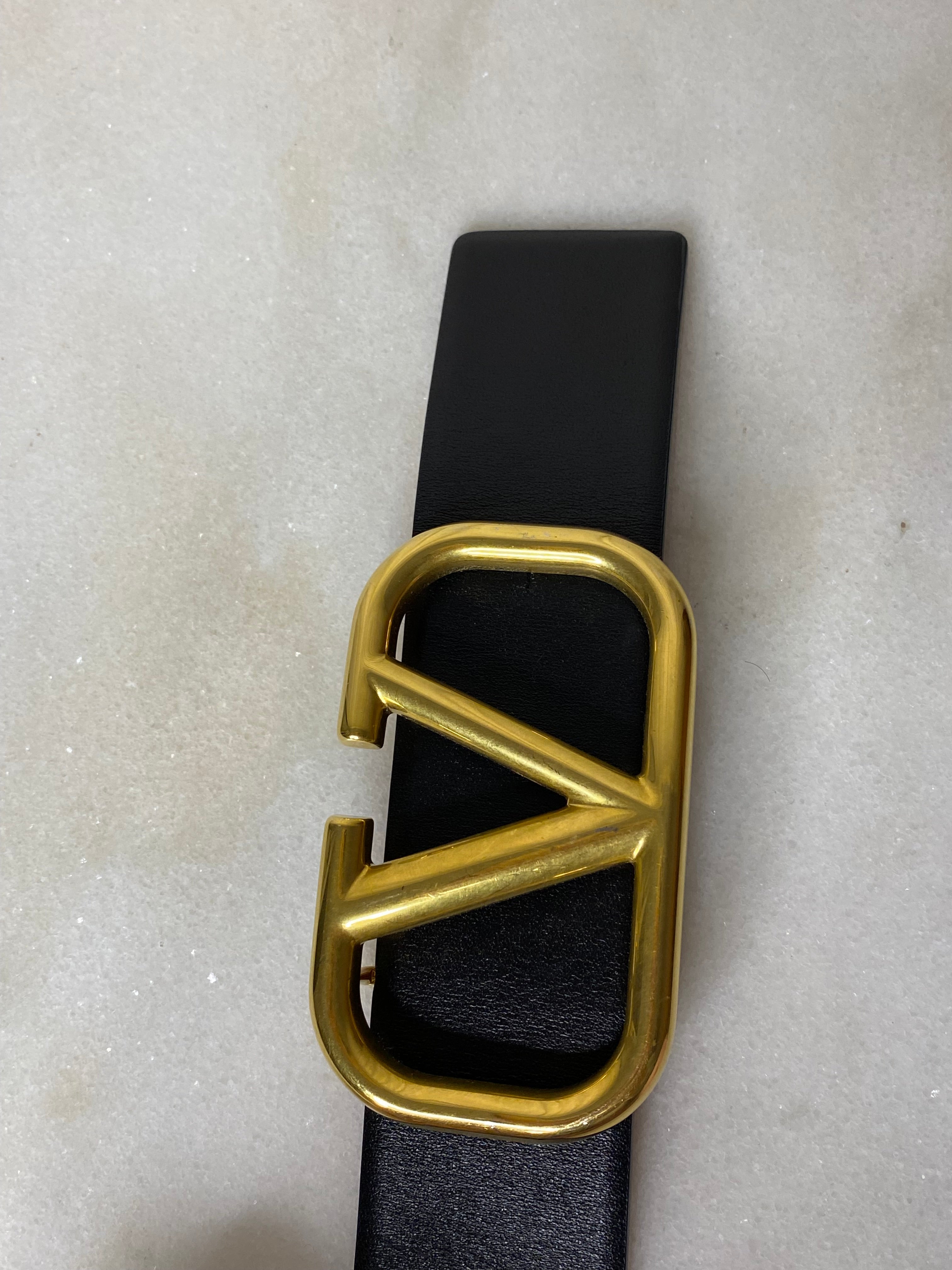 Valentino Bicolor Vlogo Reversible 40mm Belt 32