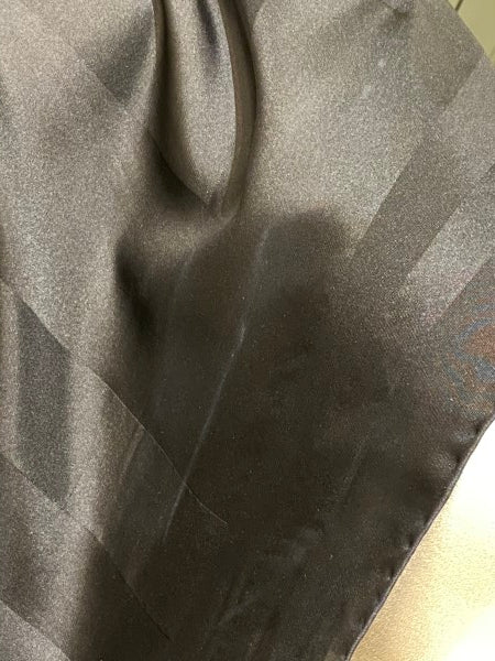 Givenchy Black Logo Print Silk Scarf