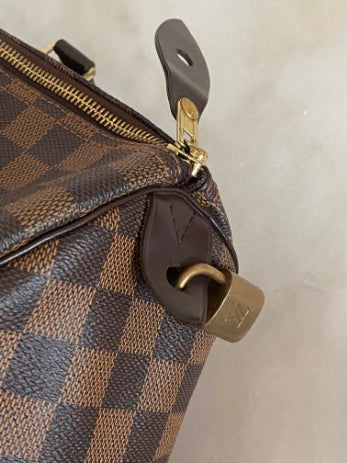 Louis Vuitton Damier Ebene Speedy 30 Bag