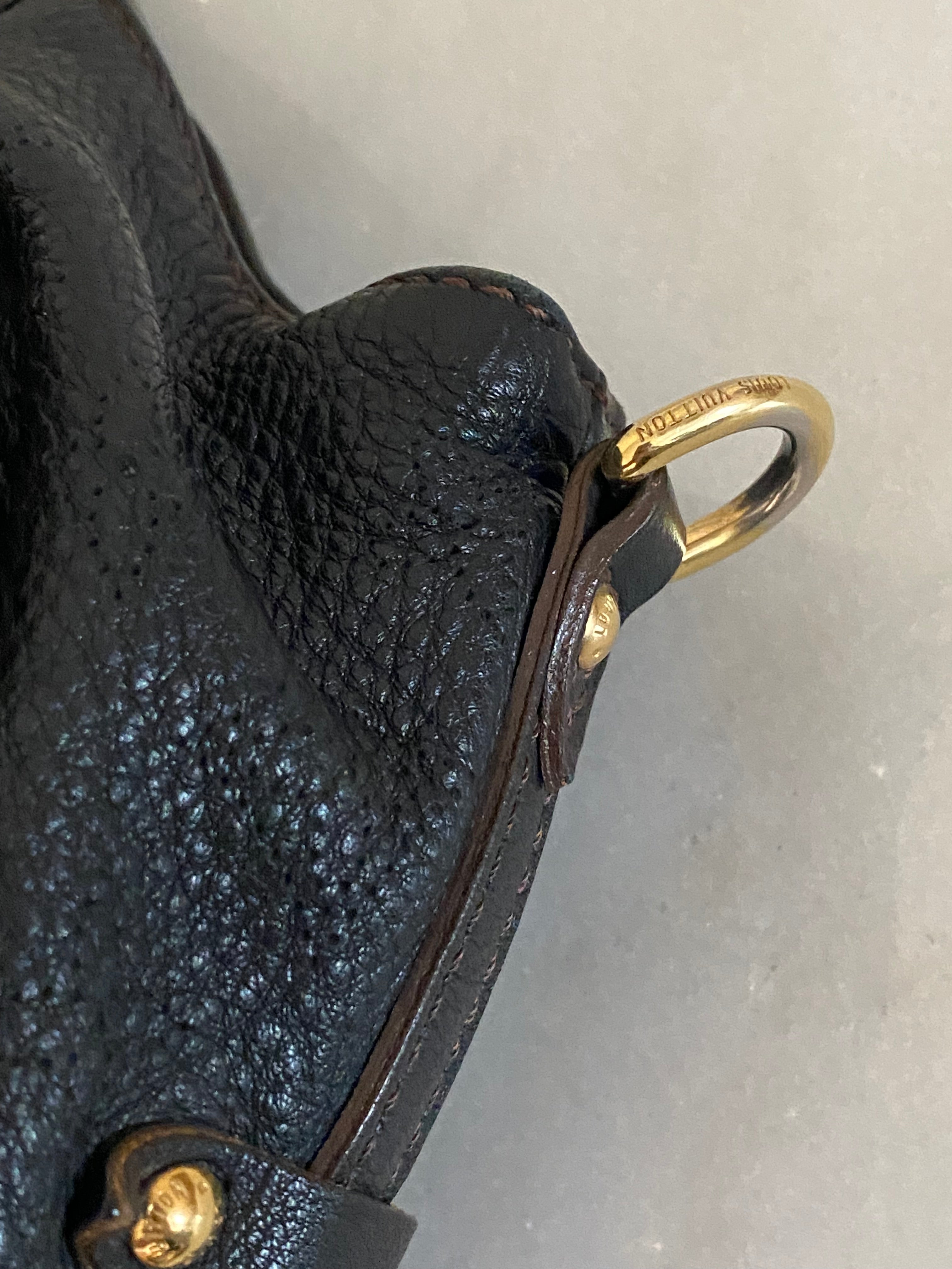 Louis Vuitton Black Mahina Tote Bag