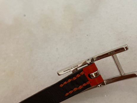 Hermes Orange Behapi Double Tour Medium Bracelet