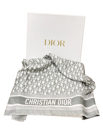 Christian Dior Bicolor Oblique Diortwin 70 Square Scarf