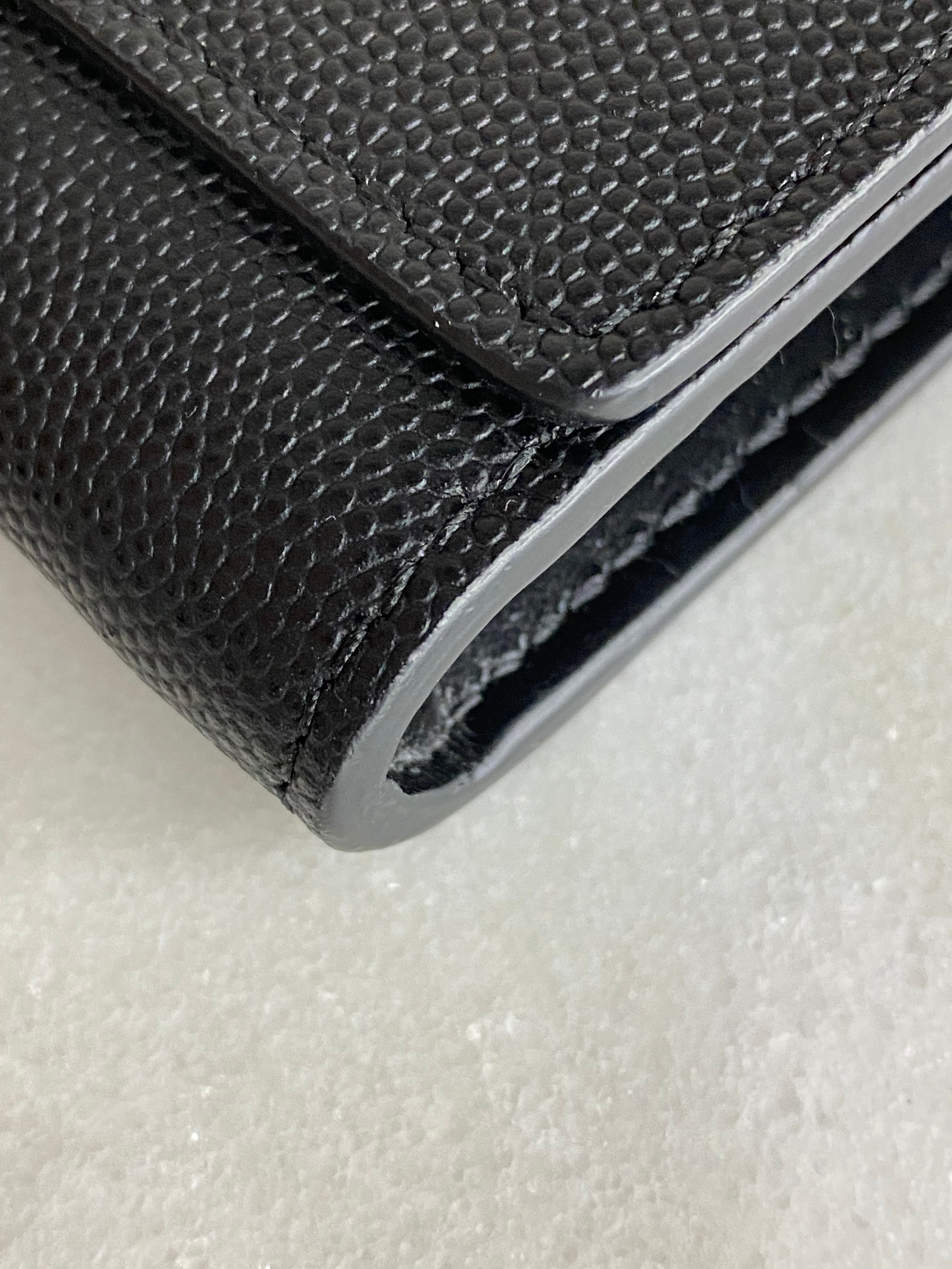 Burberry Black TB Long Wallet